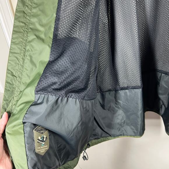 Columbia Jacket Mens XXL Green Packable Waterproof Breathable Seam Sealed - Picture 13 of 14